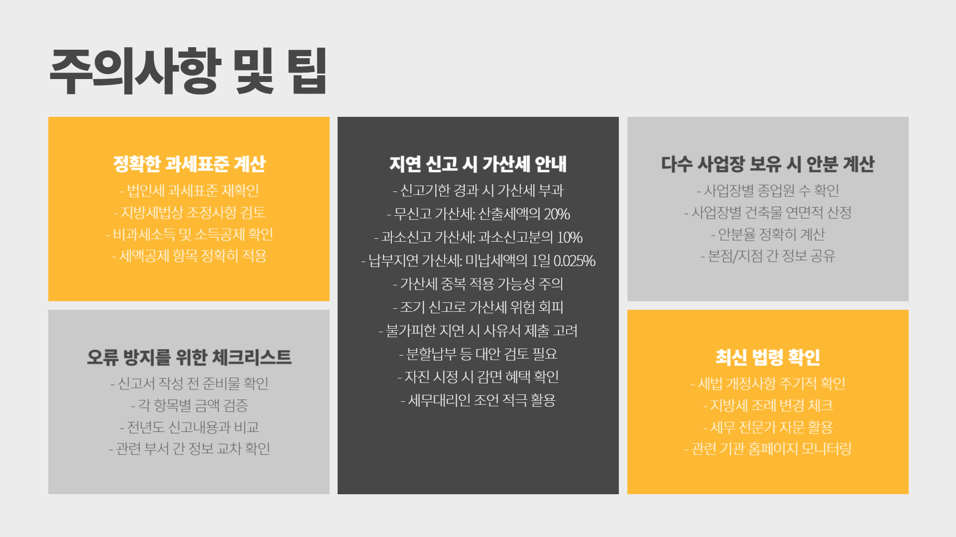 법인지방소득세 신고 방법 총정리