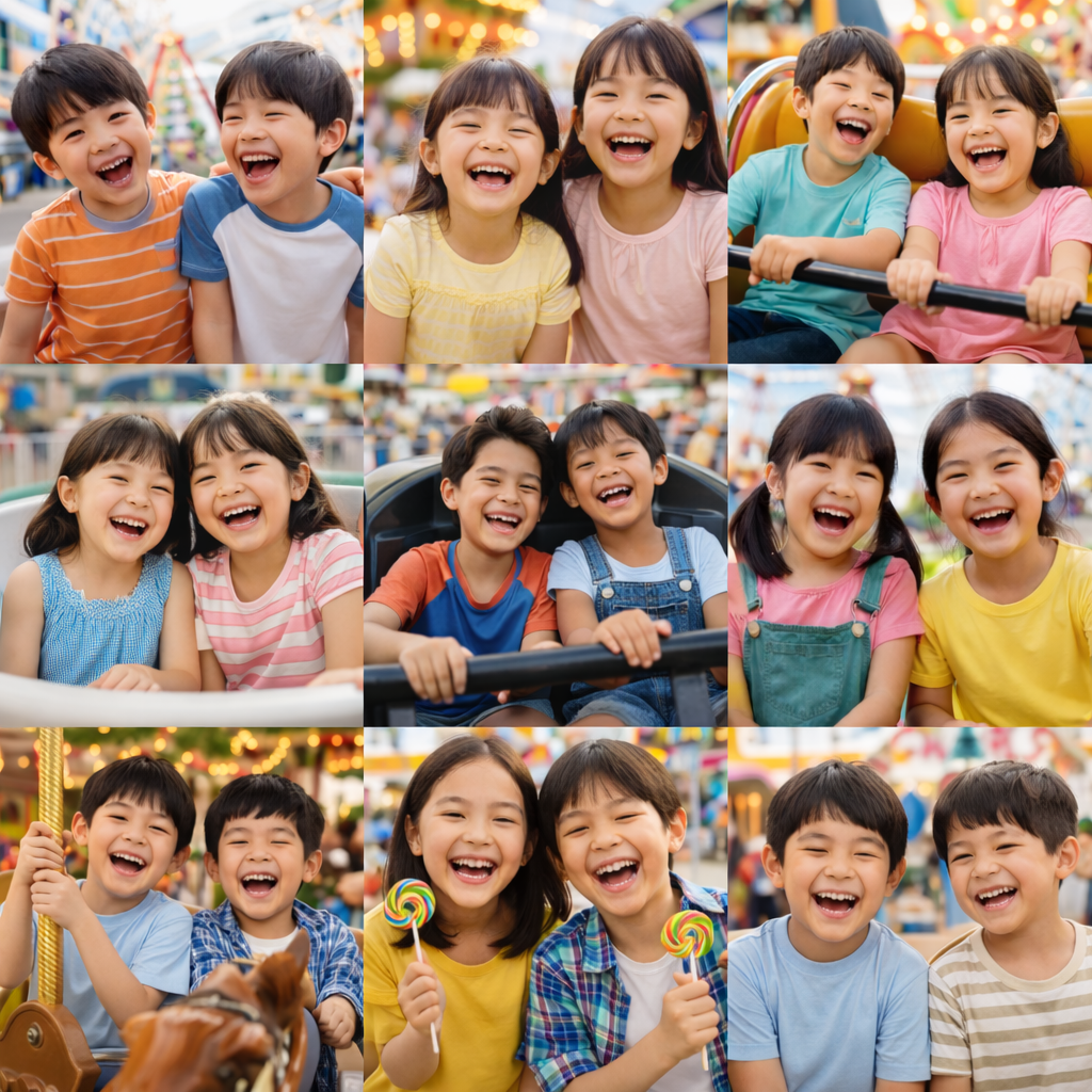 웃고 있는 아이들