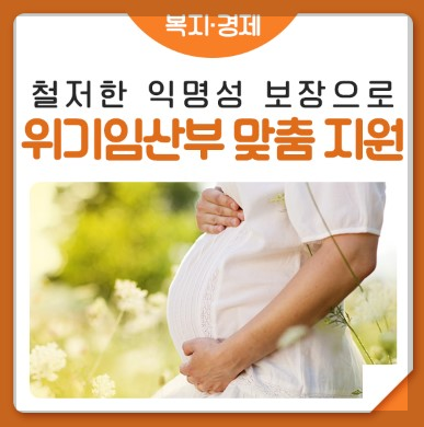 위기임산부를 위한 통합지원 ,미신고출생아방지