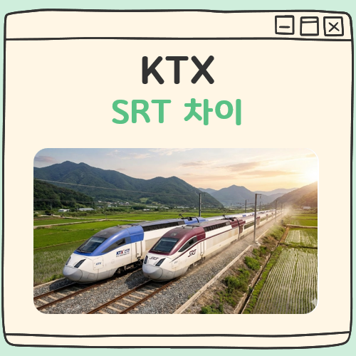 KTX SRT 차이 대표 이미지