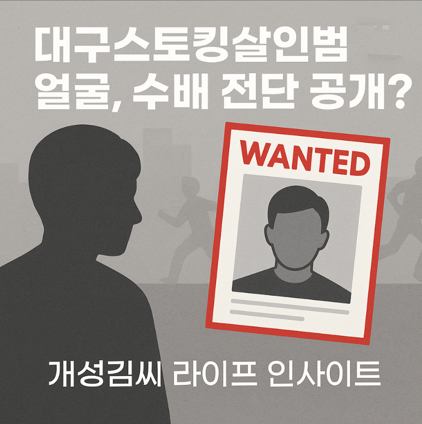 대구스토킹살인범얼굴,대구 스토킹 살인,스토킹 살인범 수배,스토킹 처벌 강화,살인범 인상착의,수배 전단 이미지