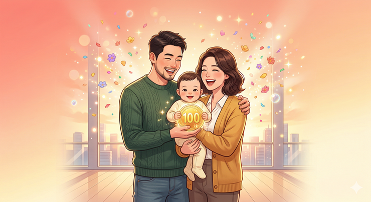 2026년 대폭 완화된 맞벌이 부부 소득 기준과 자녀 1명당 최대 100만 원 지급 혜택을 강조하는 자녀장려금 신청 가이드 대표 이미지