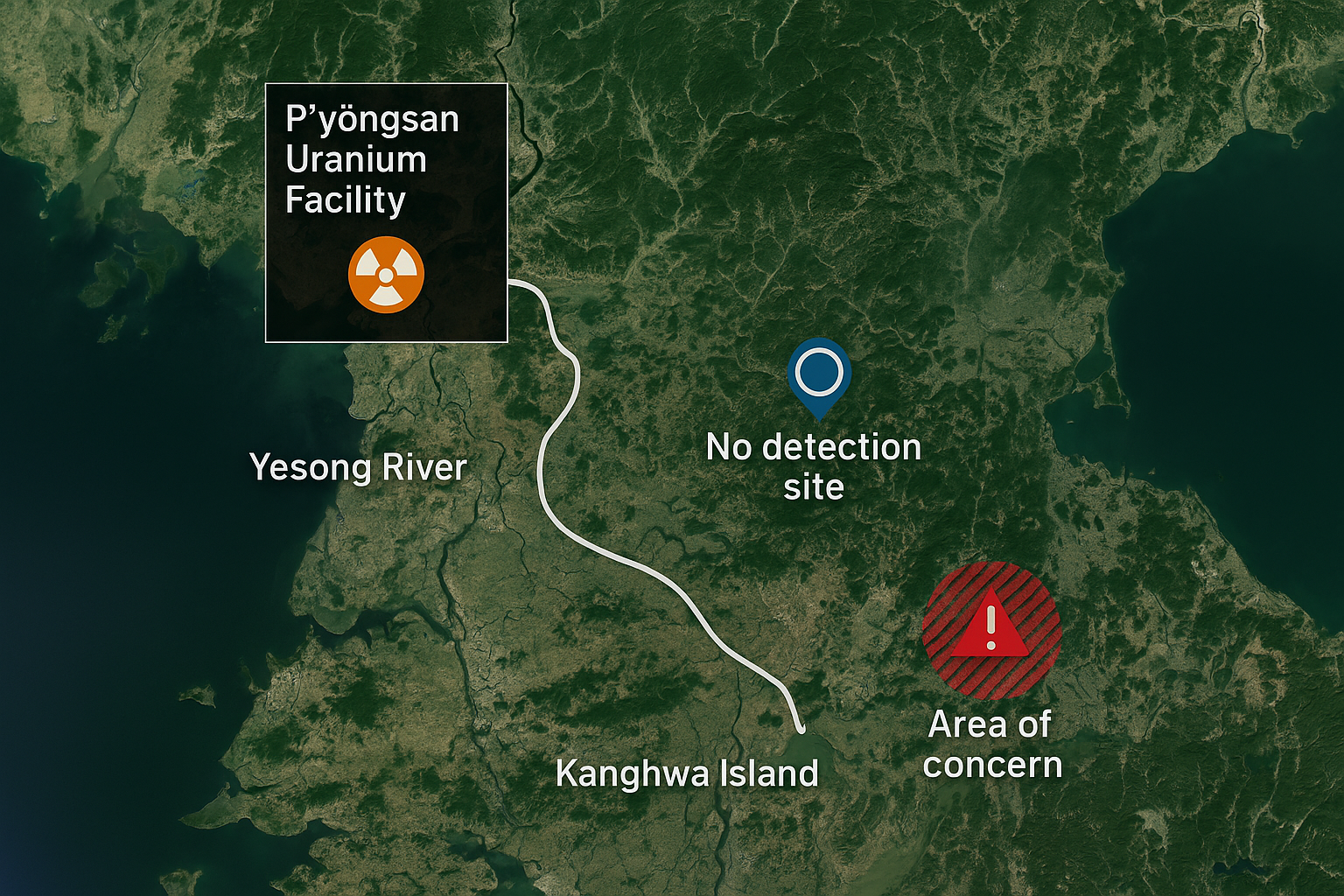 "북한 우라늄 폐수 방류, 후쿠시마와 뭐가 다른가?"에 대한 이미지입니다.