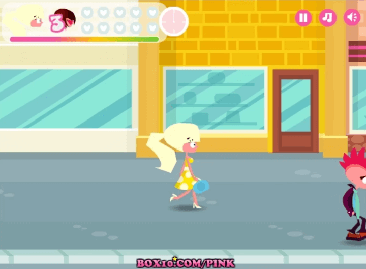 눈빛보내기7-플래시게임-프린세스-시작-화면