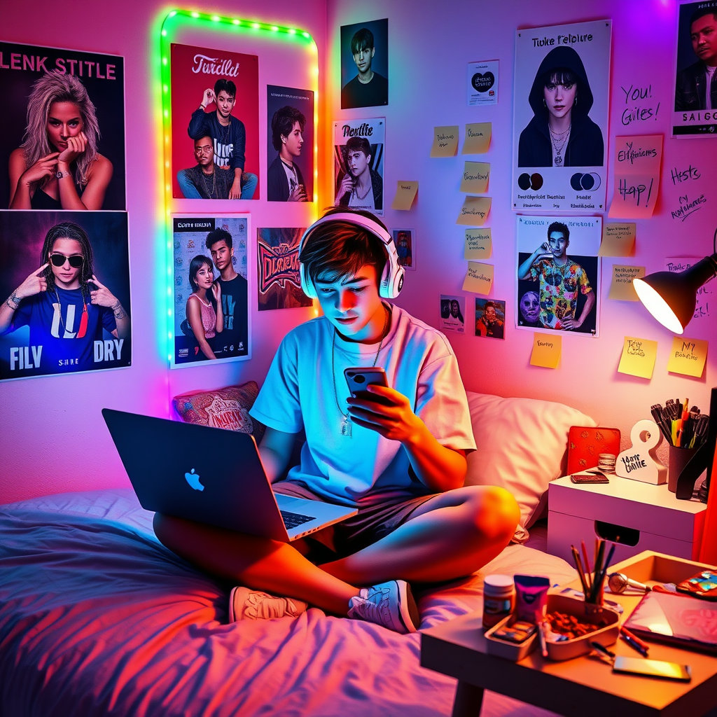 사춘기 자녀의 SNS 활동