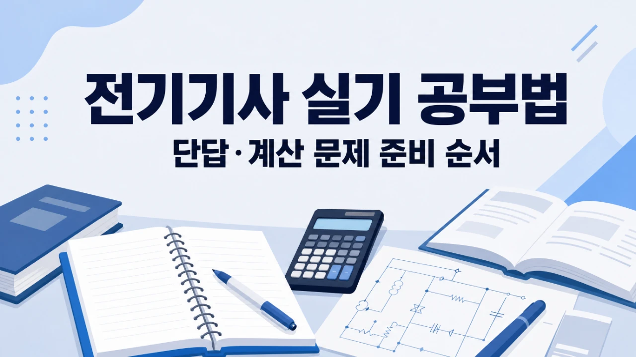 전기기사 실기 공부법과 단답 계산 문제 준비 순서