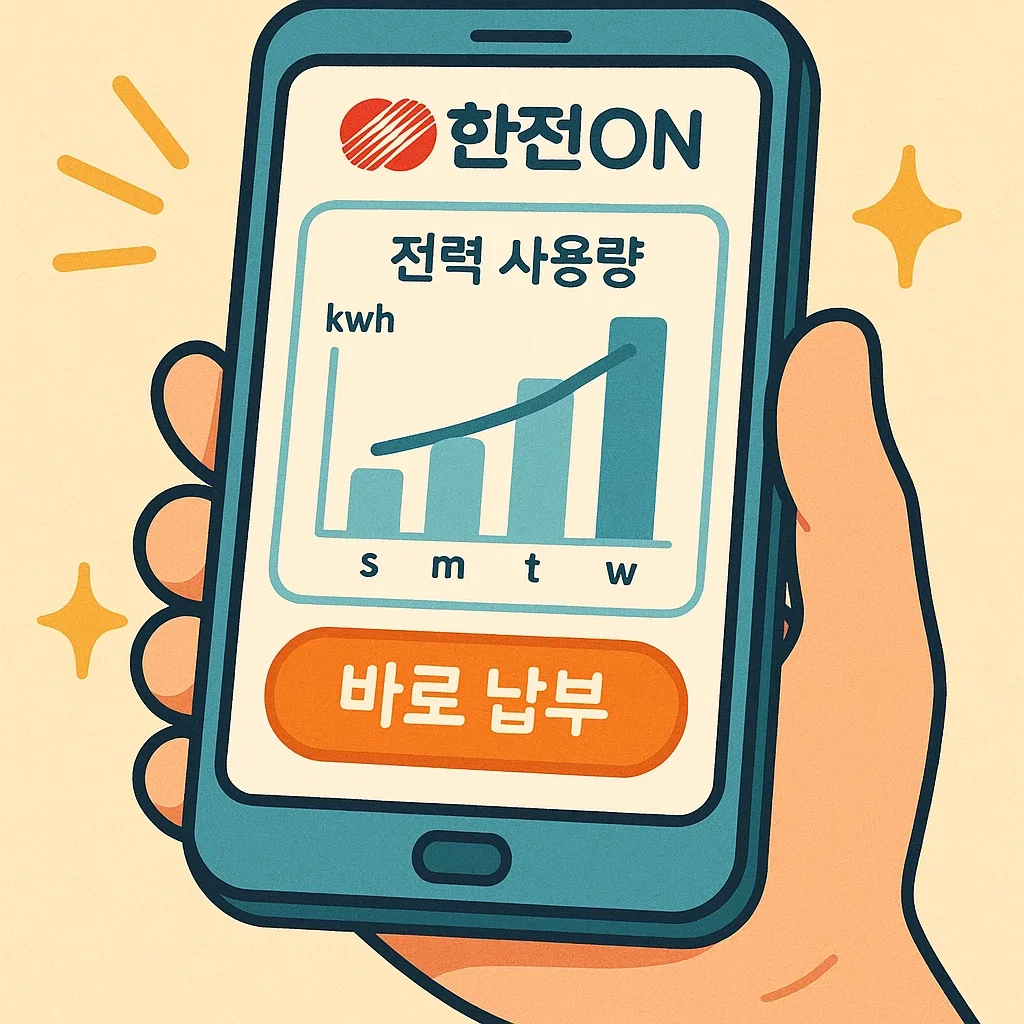모바일 앱(한전ON) 사용법