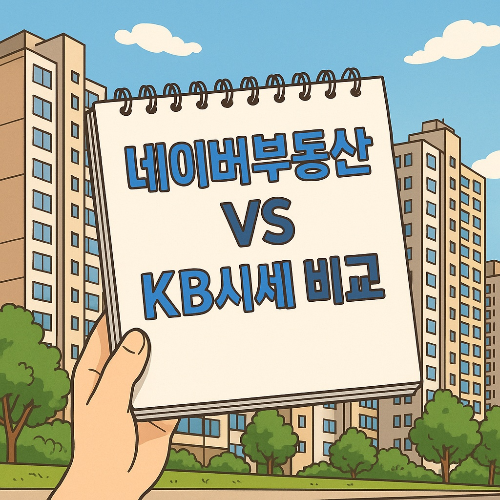 네이버부동산과 KB시세 비교
