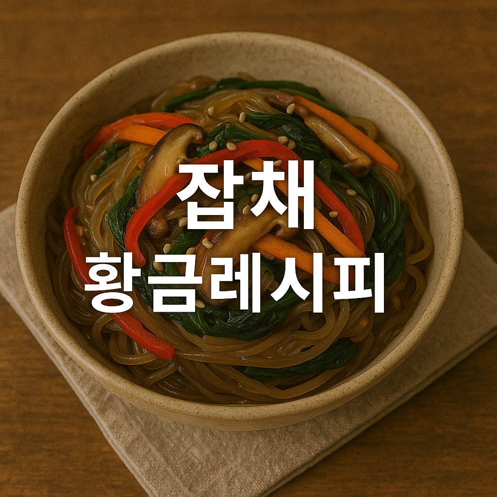 잡채 황금레시피