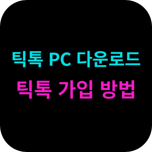 틱톡 pc다운로드