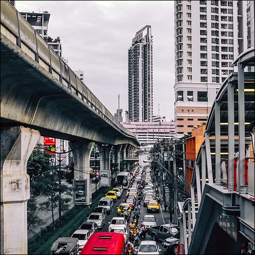 태국 방콕의 도로