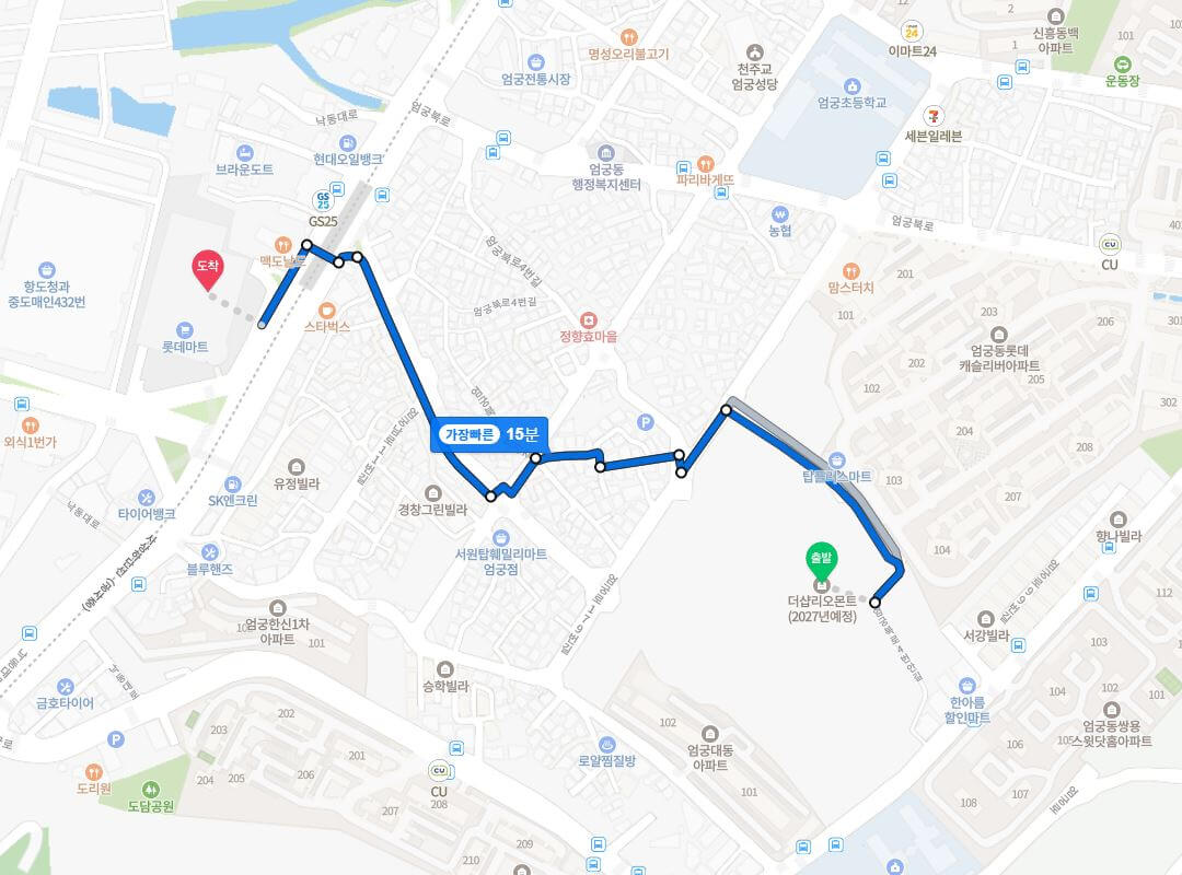 엄궁동 더샵리오몬트 기타 입지