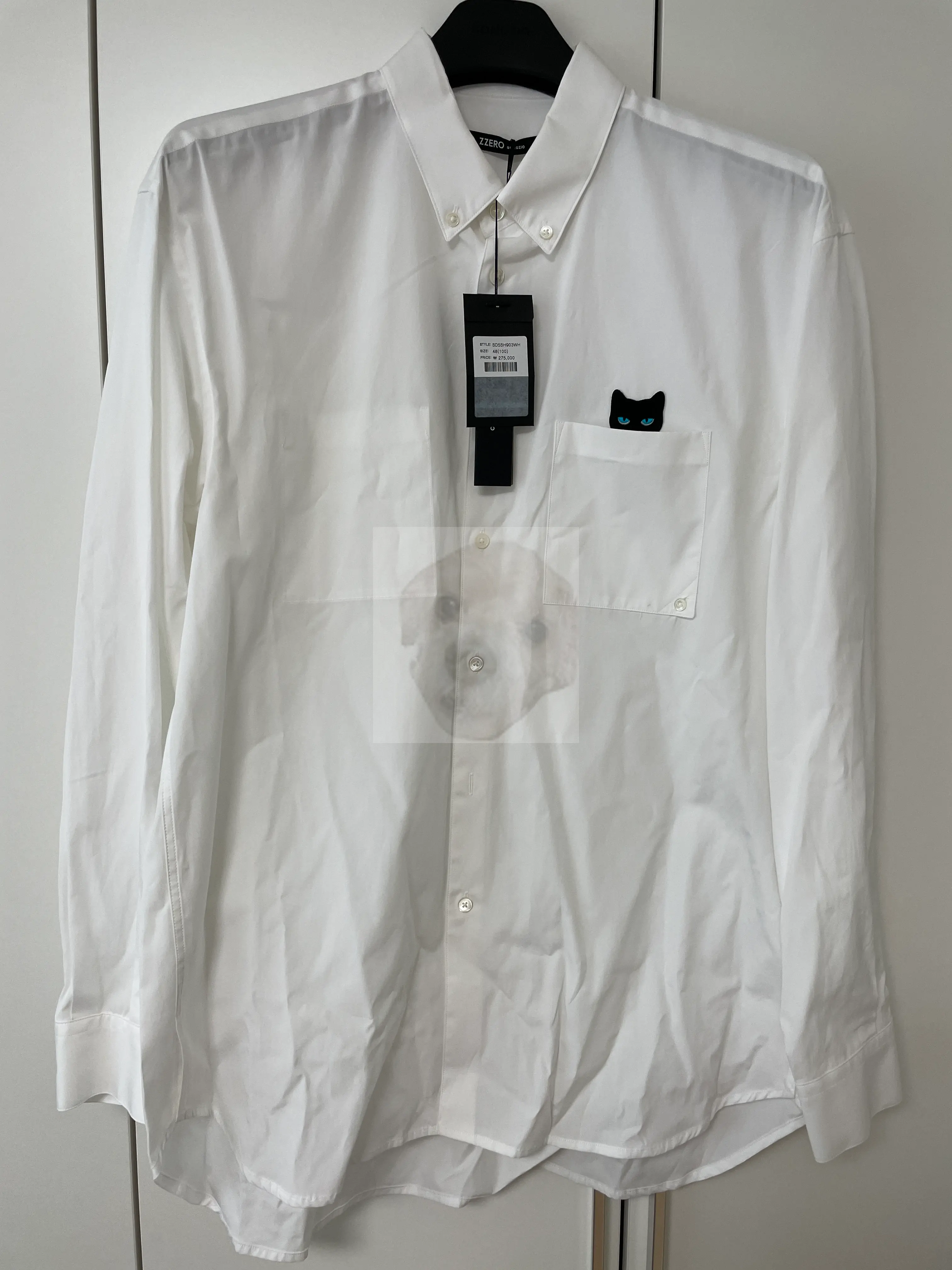 송지오옴므 지제로 셔츠 디테일 사진