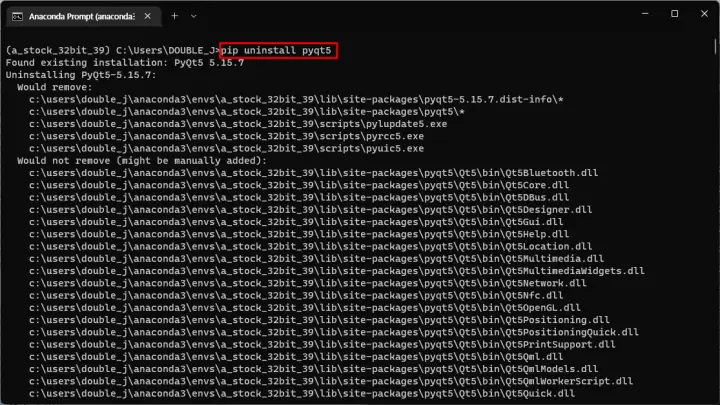 anaconda-prompt-uninstall