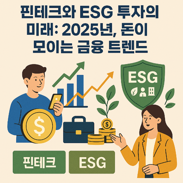핀테크와 ESG 투자의 미래: 2025년, 돈이 모이는 금융 트렌드