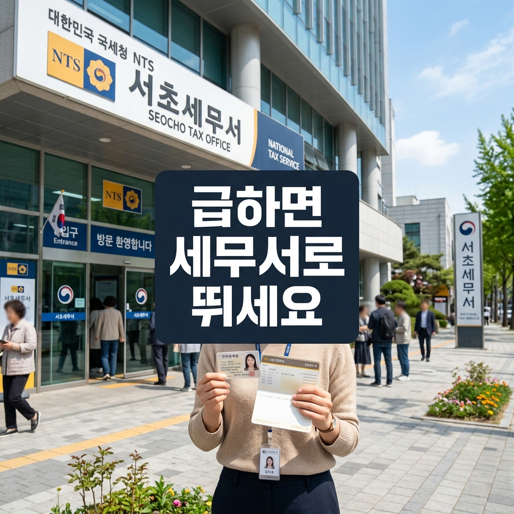 환급금 계좌번호 오기재 시 세무서 직접 방문 처리