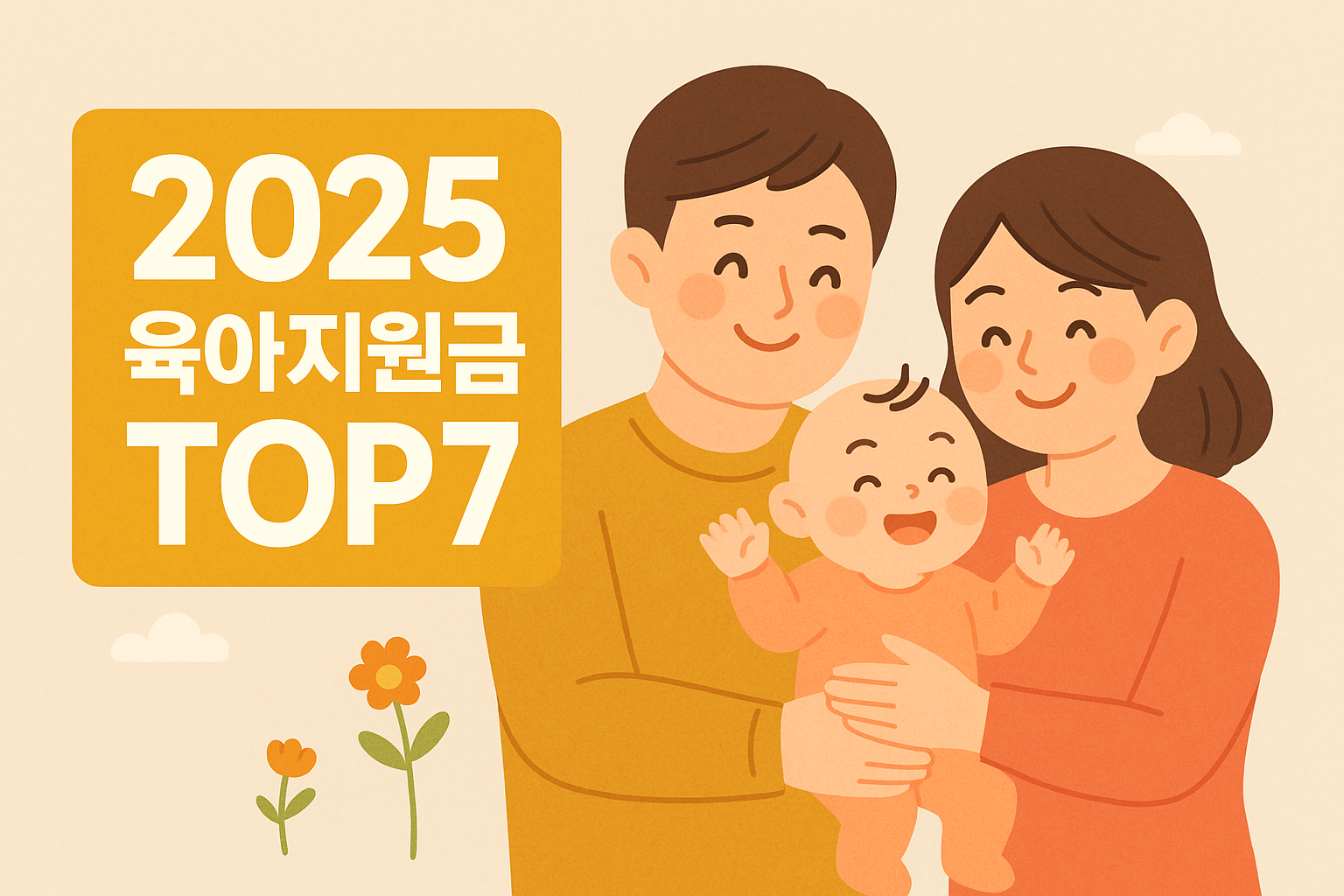 2025년 육아지원금 TOP7