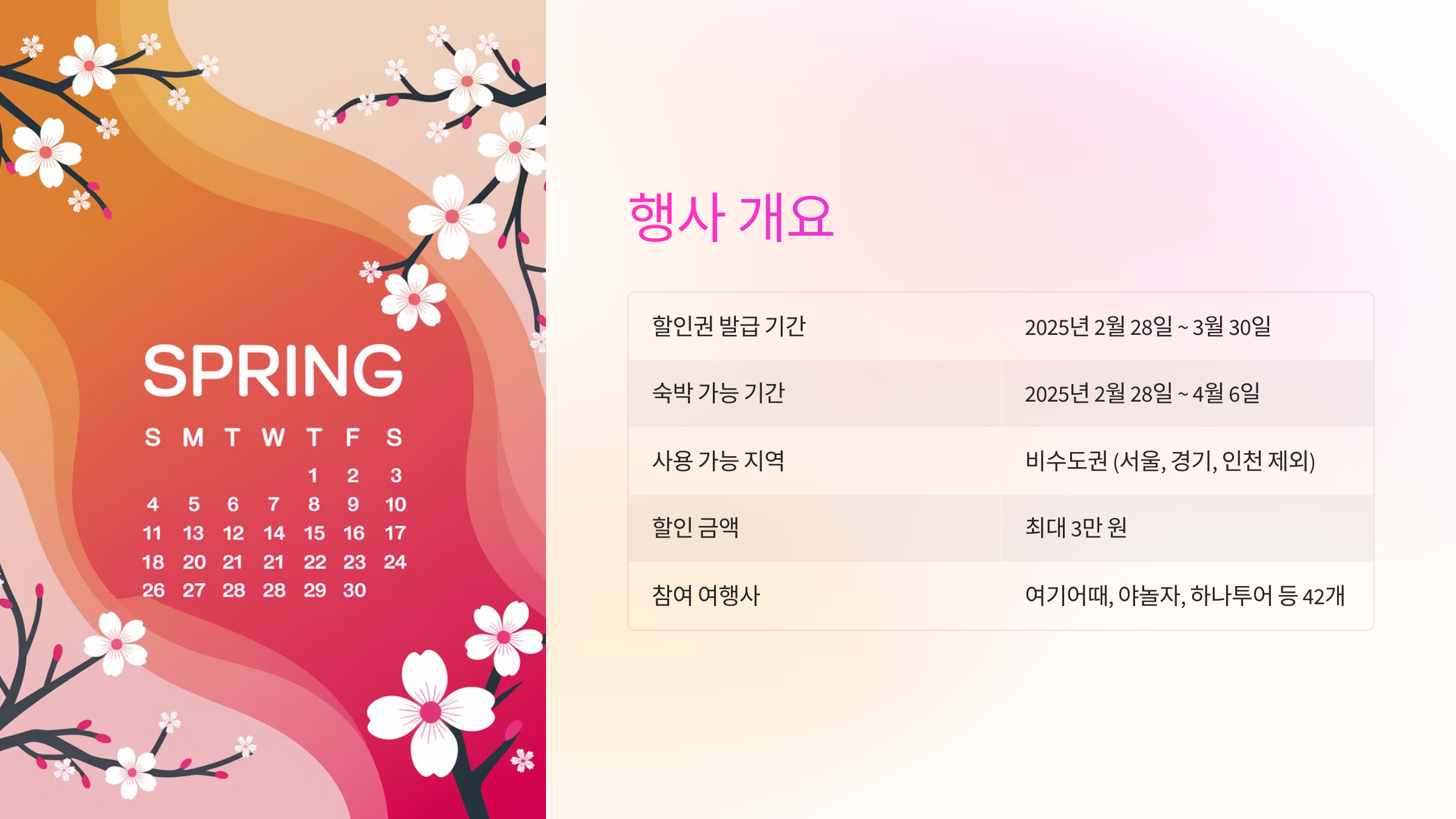 🌸 봄맞이숙박세일페스타란?