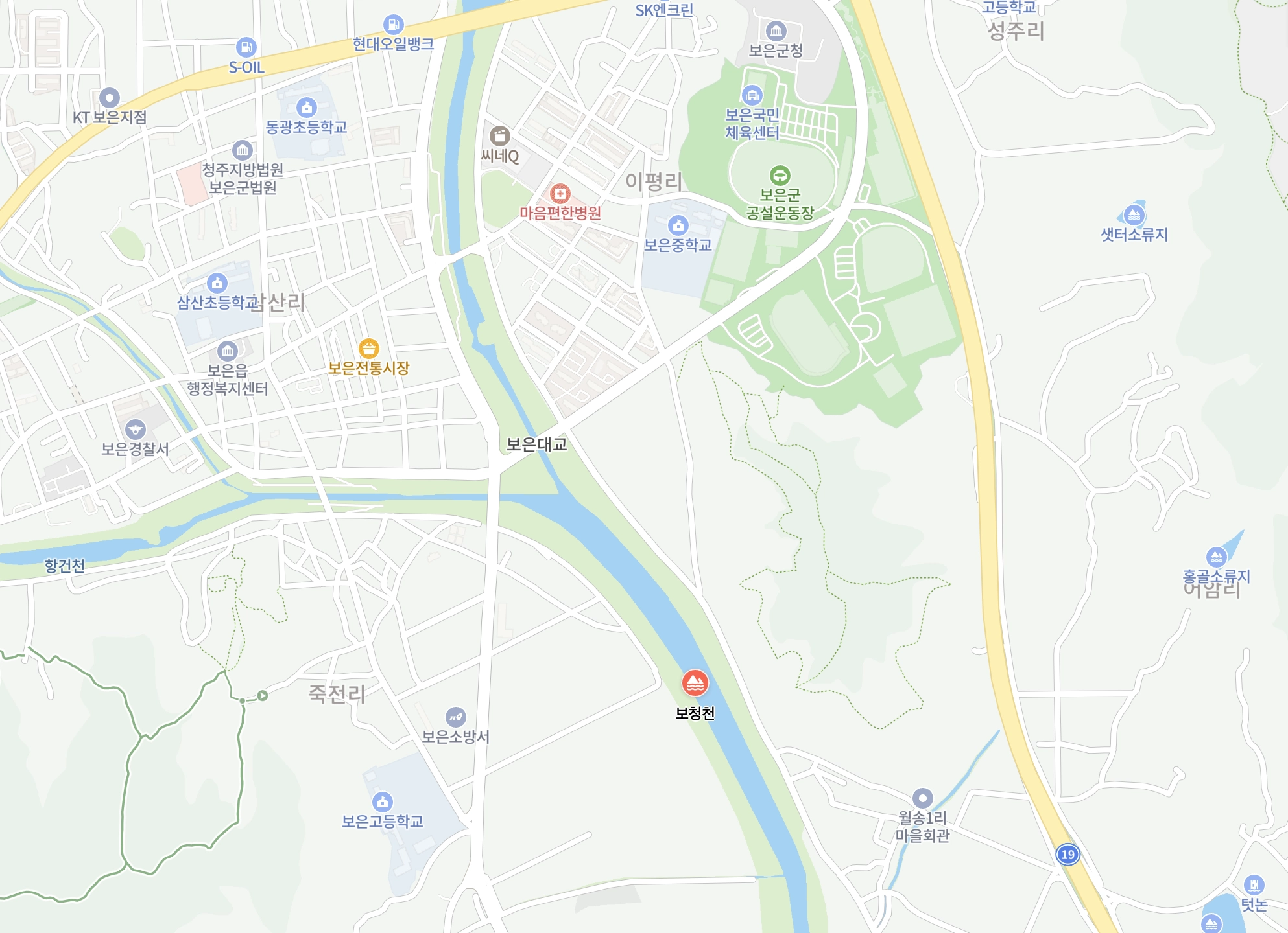 보은 벚꽃축제 명소