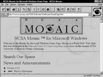 최초의 웹 브라우저 모자이크(Mosaic)