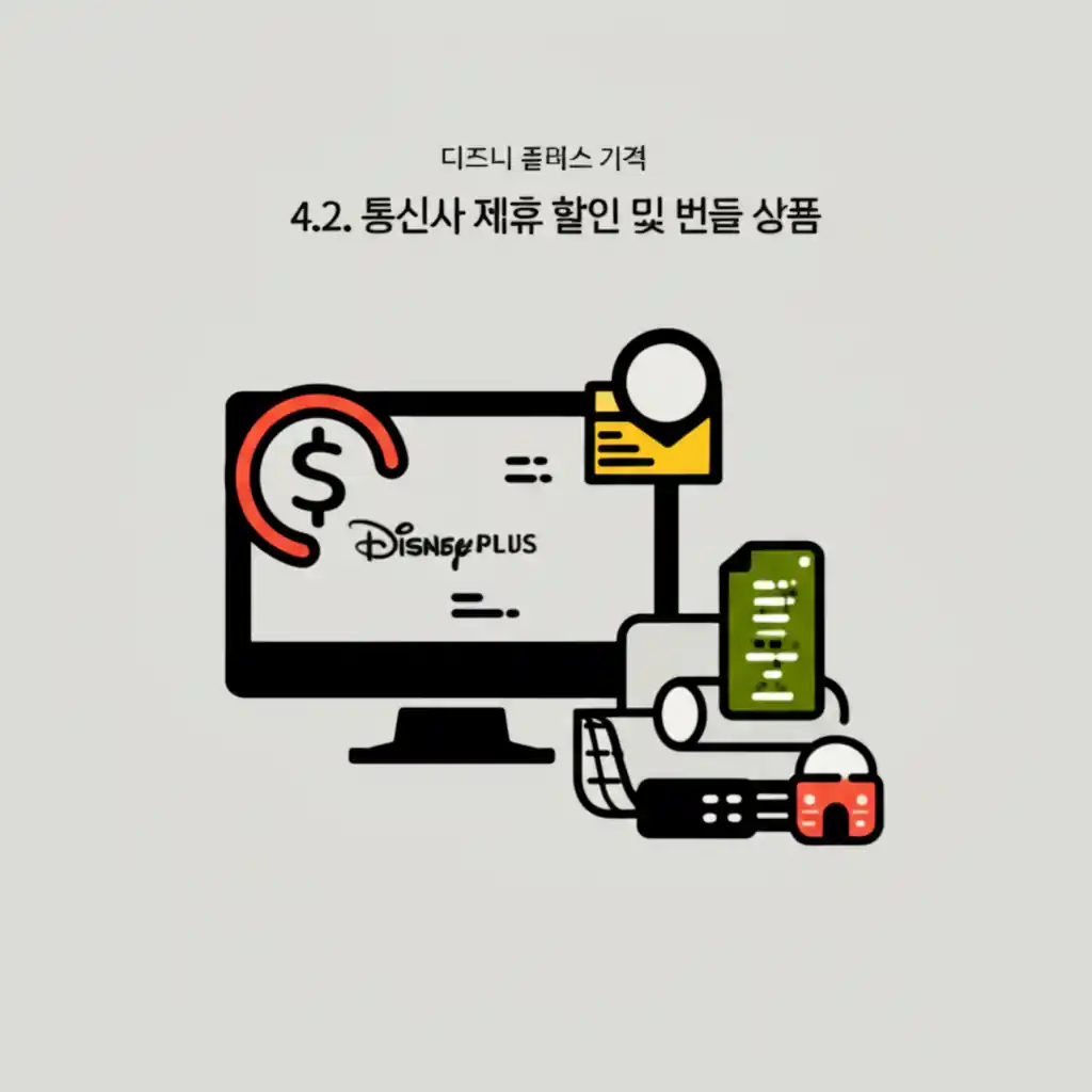 섹션 4.2. 디즈니 플러스 가격: 통신사 제휴 할인 및 번들 상품으로 구독료 절약 방법 설명.