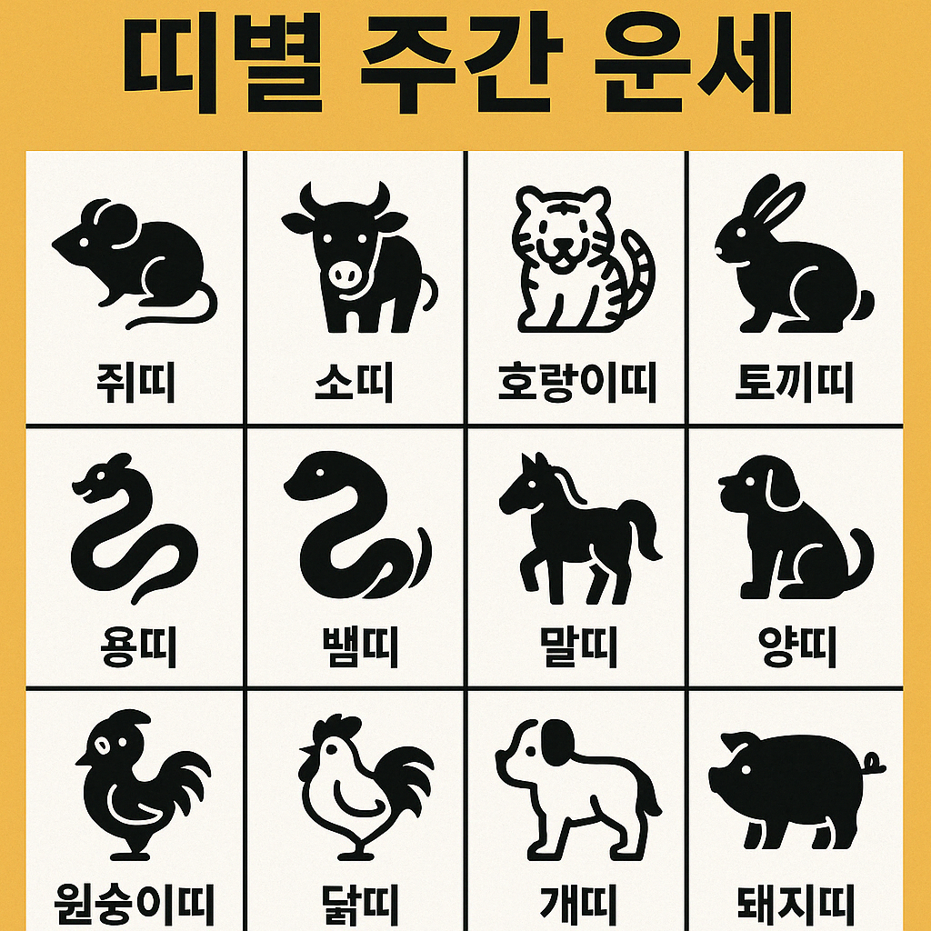 4월넷째주 주간운세