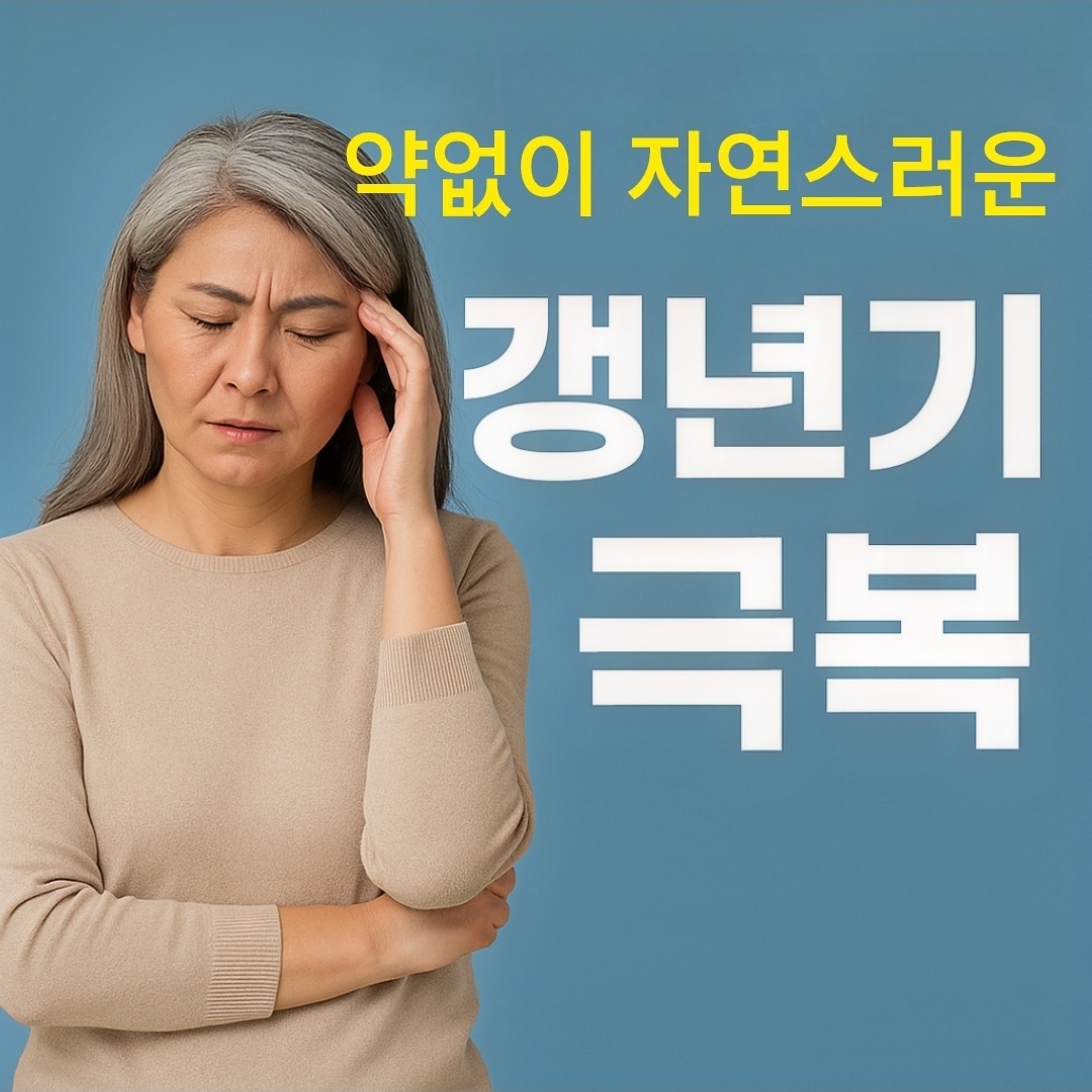 약없이 갱년기 자연스러운 극복방법 (경험담)