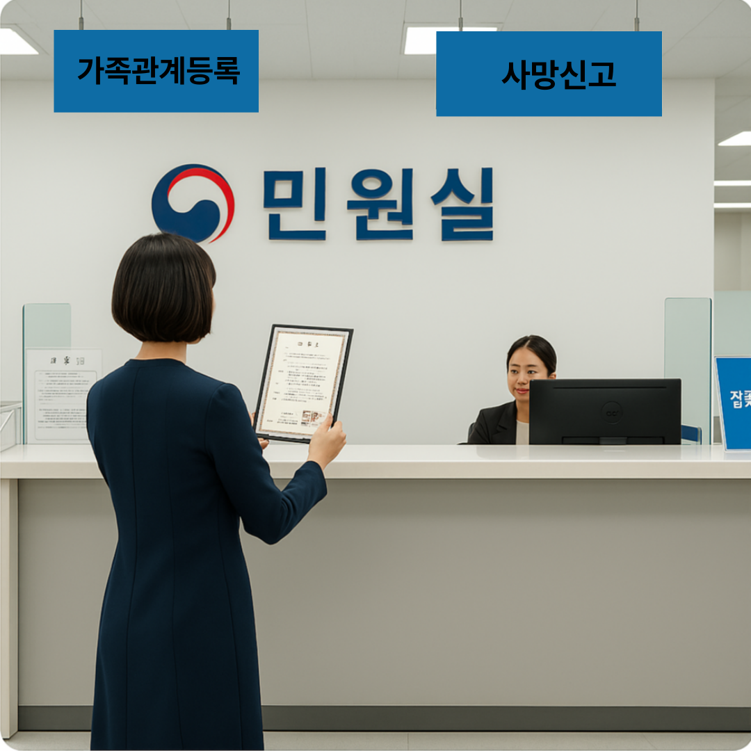 타지역 사망신고 구청,시청 접수 가능 준비서류