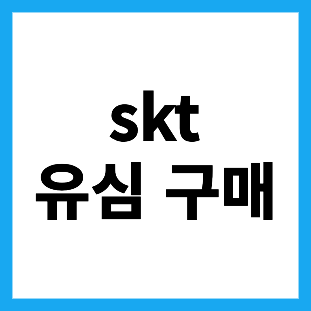 skt 유심 구매