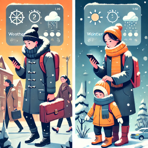 실시간 날씨 확인