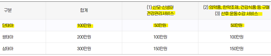 서울형 산후조리경비 지원