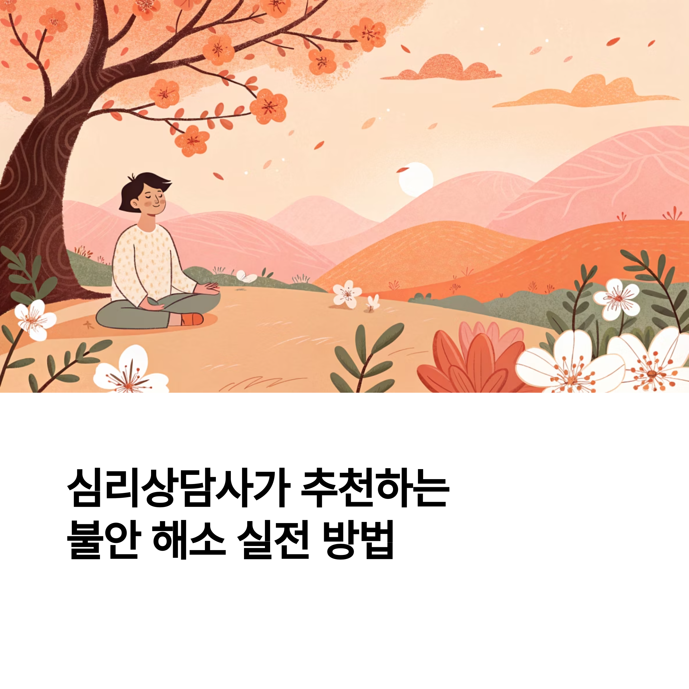 심리상담사가 추천하는 불안 해소 실전 방법
