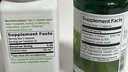 상세 함량 비교