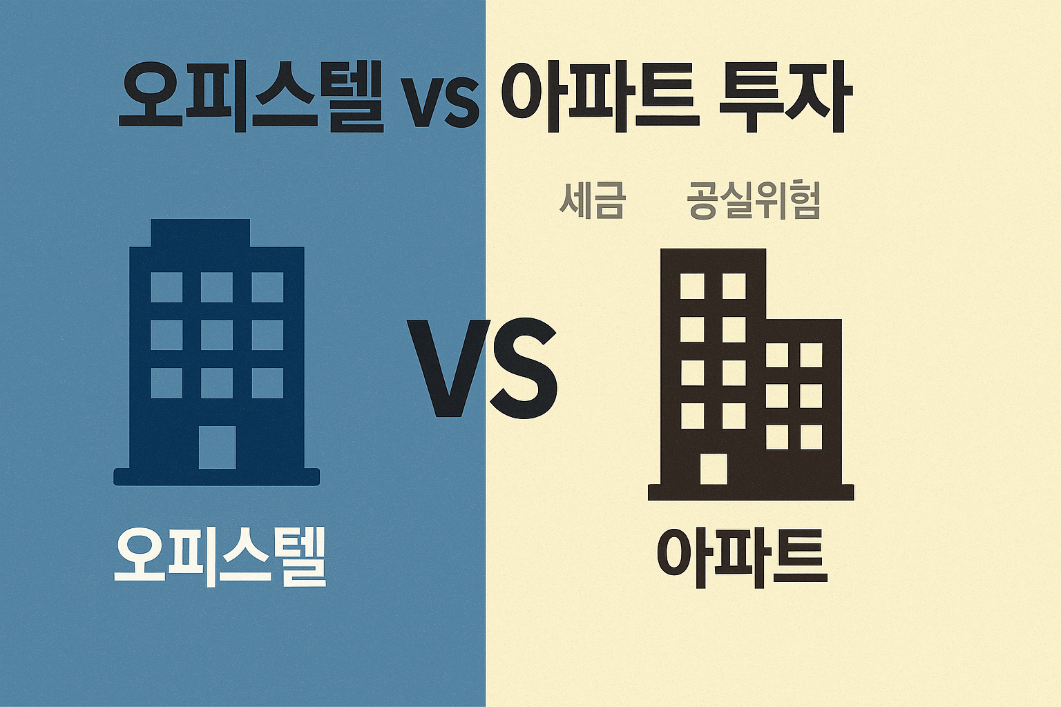 오피스텔 vs 아파트 투자