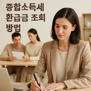 종합소득세 환급금 조회 방법