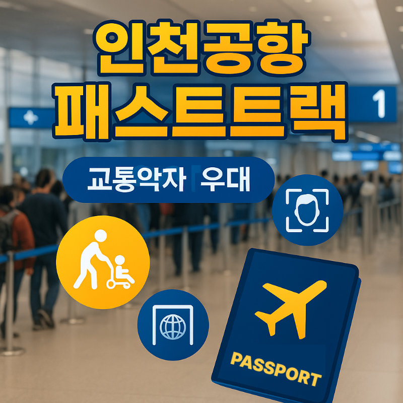 인천공항 패스트트랙 2025 총정리! 교통약자, 유료 서비스, 스마트패스까지 한눈에