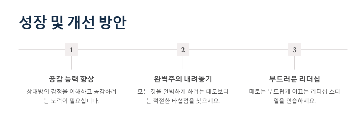 ENTJ 성장방법