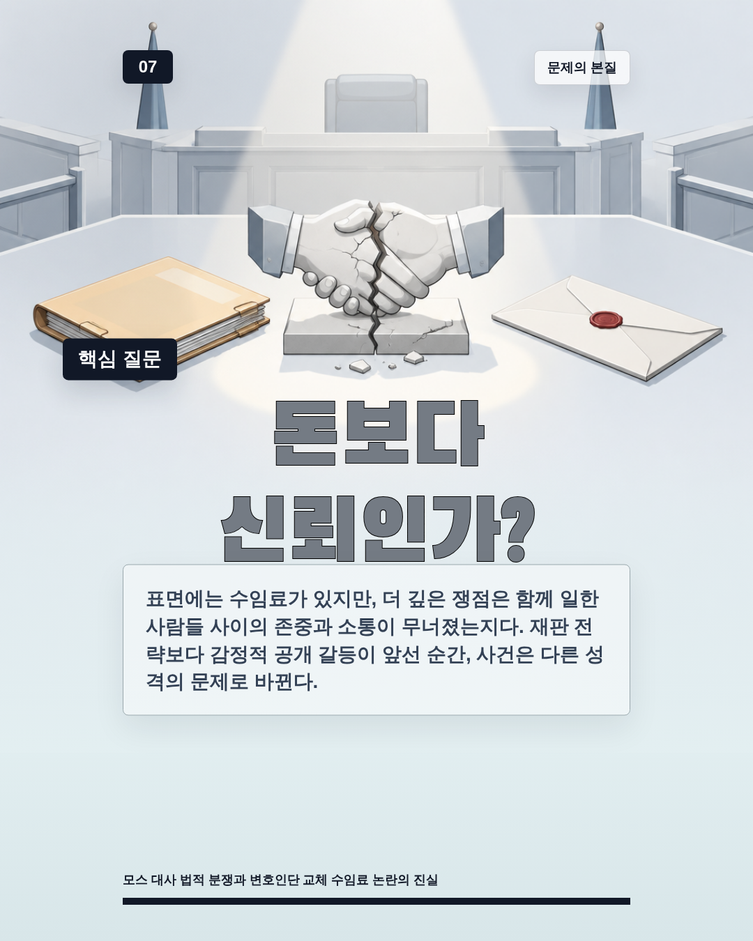 수임료 갈등 폭발