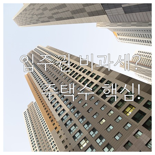 재건축 입주권 양도 시 주택 수 포함..