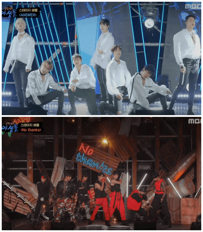 극한데뷔-야생돌-11회-중-answer팀과-nothanks팀-단체사진