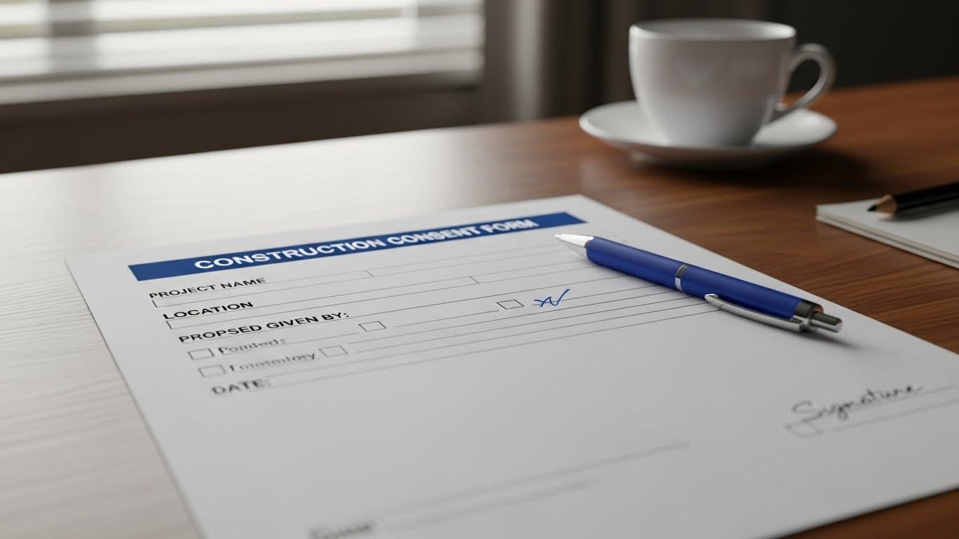 인테리어 공사 동의서 안내문