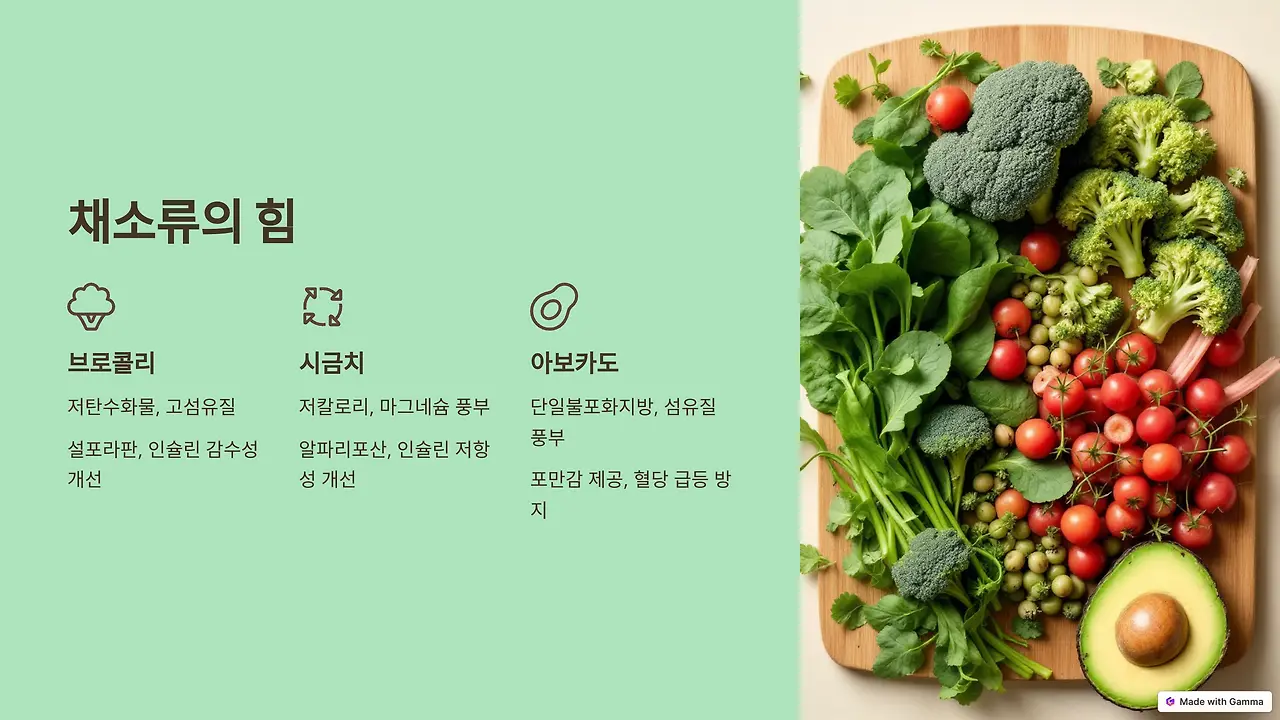 채소류의 힘
