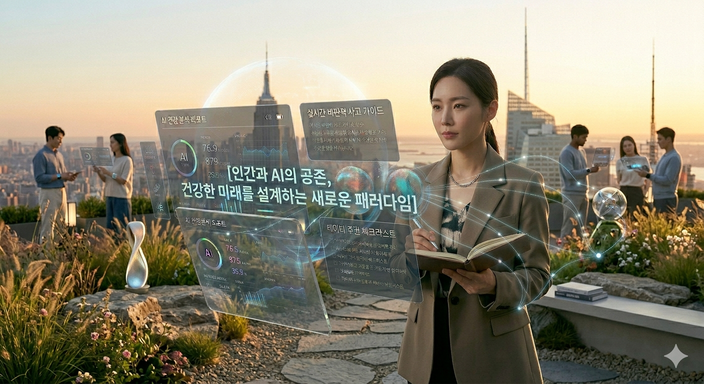 AI와 공존 및 건강한 미래를 설계하는 사람