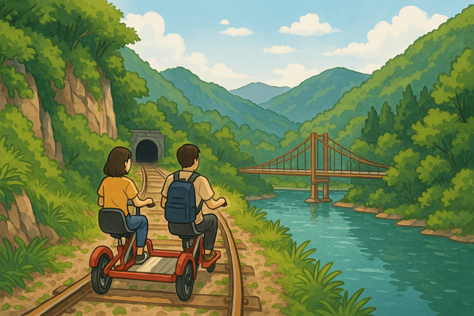 정선 레일바이크: 철길 따라 즐기는 2시간 체험