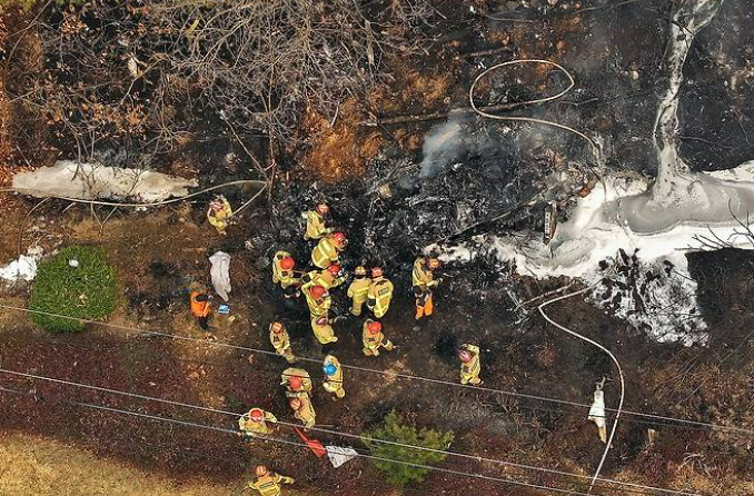 의성 산불 진화 헬기 추락