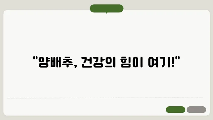 양배추 효능 10가지, 부작용