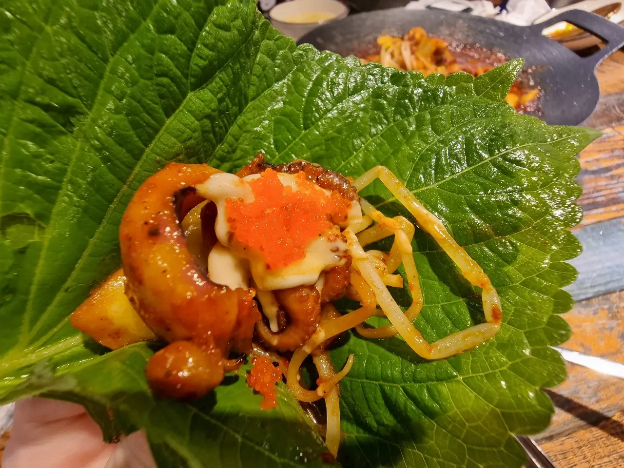 콩나물과 날치알, 마요소스랑 냠냠