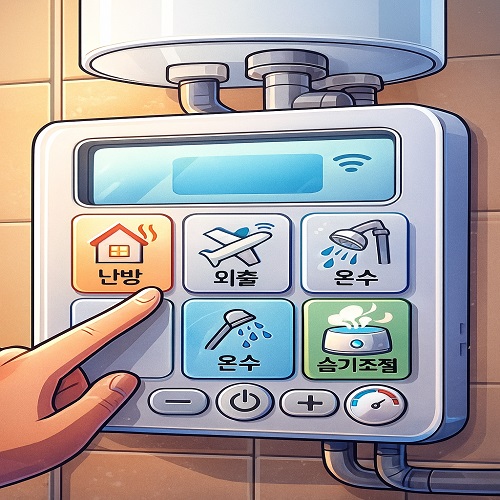 보일러 설정 외출모드