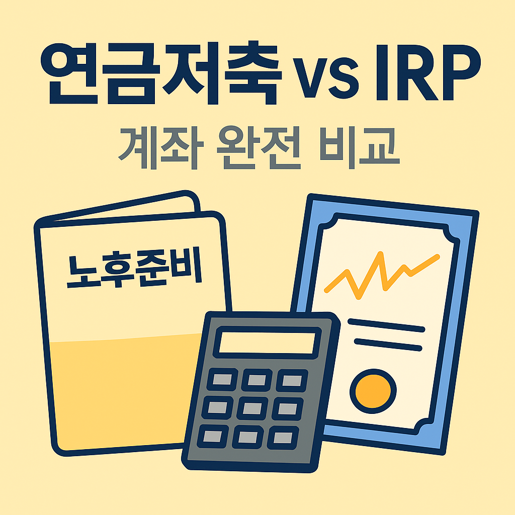 연금저축 vs IRP 계좌 완전 비교|2025년 노후 준비 필수 전략