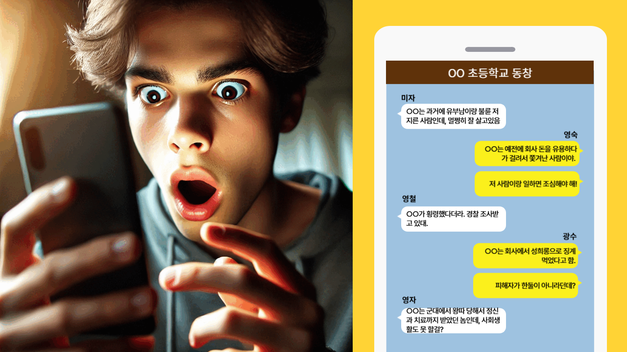 온라인에서 발생하는 명예훼손 사례